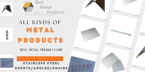 Best-Metal-Products Corp. presents here All Kinds of Metal Products of the  Categorie Stainless Steel, with Corners, Perforated Sheet and Flat Sheets as well as stainless steel chains