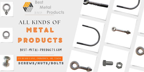 Best-Metal-Products Corp. presents  All Kinds of Metal Products of the Categorie Screws / Nuts / Bolts as Lift Eye Bolts and Nuts, unweldet Eye Bolts, Eye Bolts, U-Bolts, Bolts with Nut