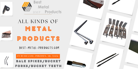 Best-Metal-Products Corp. presents here All Kinds of Metal Products of the  Categorie Front Loader Equipment with Pallet Forks, Hay Spikes and Bucket Teeth, 