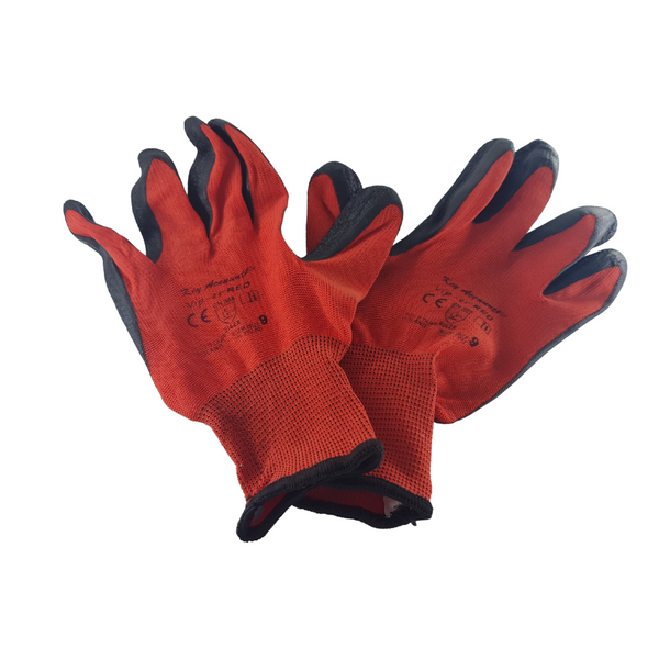 Viper Red Work Gloves Size 9 High-Grip Safety Gloves – Best Metal