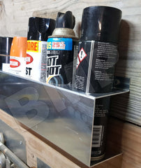 8 Spray Bottle Aerosol Can Rack Shelf Holder Trailer Shop Garage Storage Organizer