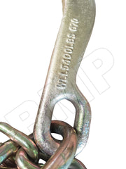TOW CHAIN WITH J HOOK SHORT SHANK + TJ + GRAB HOOK 5/16 x 10ft - 0900136
