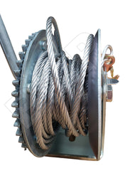 3500 lbs Hand Winch Heavy Duty Steel Cable Crank Gear Winch ATV Boat Trailer - 0900169