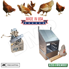 Heavy Duty 1-Hole Chicken Nesting Box – Galvanized Steel – Made in USA - 0300110