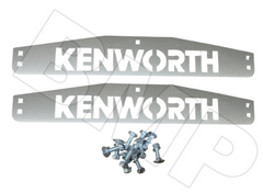Stainless Steel Mud Flap Plates with Kenworth Script 0600307