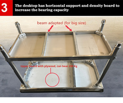 24"x48" Stainless Steel Work Table with Backsplash