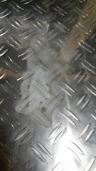 ALUMINUM DIAMOND PLATE 303-H22 .063" x 4" x 72" - SECOND CHOICE QUALITY