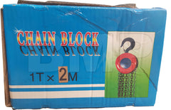 1 Ton Chain Hoist Block w.Hook Winch Manual Lift Puller 2 Meter Lift Tools chain block box