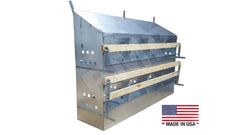 Heavy Duty 8-Hole Chicken Nesting Box – Galvanized Steel – Made in the USA - 0300113