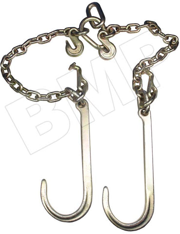 V TYPE TOW CHAIN J HOOK 2´ CHAIN V BRIDLE 14" LEG MINI J HOOK  3/8 GRAB HOOK - 0900134