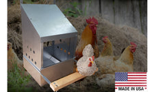 Heavy Duty 1-Hole Chicken Nesting Box – Galvanized Steel – Made in USA - 0300110