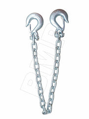 2´ SAFETY CHAIN WITH 2 x  3/8" SLIP HOOK W/CLIP - 0900173