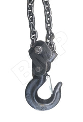 2 Ton Chain Hoist Block w.Hook Winch Manual Lift Puller 2 Meter Lift Tools