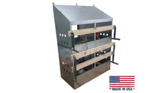 4-Hole Heavy Duty Chicken Nesting Box – Galvanized Steel – Made in the USA - 0300111