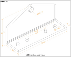 REPLACEMENT HITCH KIT  FOR ZERO TURN  RZT-L 42, RZT L50, RZT 54 CUB CADET - 0900152