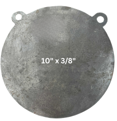 AR500 Steel Gong Shooting Target 3/8" – 10" Round – 2-Hole