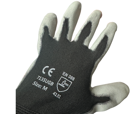 Seamless Knit Work Gloves – EN388 5133 – Size M – Industrial Safety Gloves- 1500258