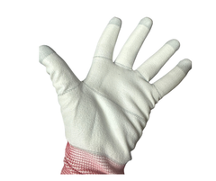 PIP Cleanteam White Nylon Gloves with Polyurethane Grip – Size Small – Industrial Gloves - 1500260