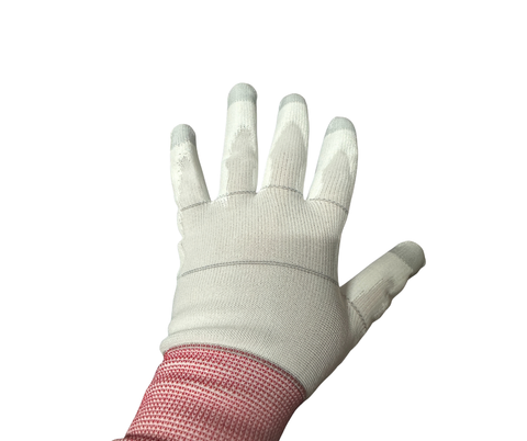 PIP Cleanteam White Nylon Gloves with Polyurethane Grip – Size Small – Industrial Gloves - 1500260