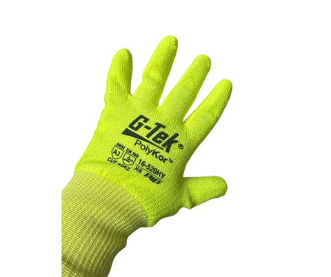 G-Tek PolyKor Cut-Resistant Work Gloves – Model 16-5520HV – ANSI A3 – Size XS - 1500265