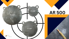 AR500 Steel Gong Shooting Target 3/8" – 4",  6",  8"Round – 2-Hole