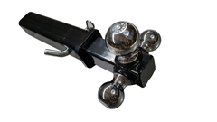 THREE BALL MOUNT HITCH WITH 12" HITCH RECEIVER AND PIN WITH CLIP - 1000132