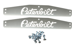 Stainless Steel Mud Flap Plates with Peterbilt Script 0600308