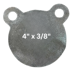 AR500 Steel Gong Shooting Target 3/8" – 4" Round – 2-Hole