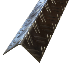 ALUMINUM DIAMOND PLATE ANGLE 1.5" x 1.5" x 48" 0500105