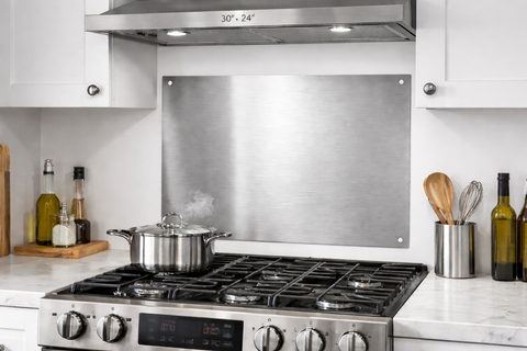 Stainless Steel Backsplash Panel 30 x 24 – 304 Stainless Steel – 25 Gauge Wall Panel 0300203