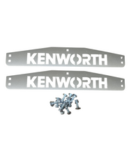Stainless Steel Mud Flap Plates with Kenworth Script 0600307