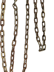 SECOND-CHOICE Safety Chain with 3/8" Slip Hook & Latch – 35" G43 Heavy-Duty 16900146