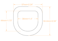 3/8" ZINK STEEL D RING 1000205R