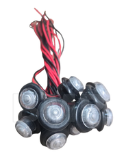 Red ¾" LED Marker Lights – J-5-RC, SH-12815 – Waterproof 12V Clearance Lights - 1500703