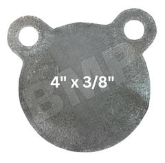 AR500 Steel Gong Shooting Target 3/8" – 4" Round – 2-Hole