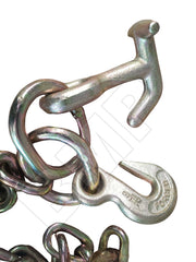 TOW CHAIN WITH J HOOK SHORT SHANK + TJ + GRAB HOOK 5/16 x 10ft 0900136