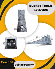 Bucket Tooth 6737325 with Flexpin 6737326