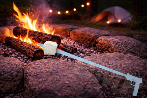 BBQ Skewers – Pistol Grip Handle – Set of 2 – 14 Gauge (2.0 mm) 304 Stainless Steel 0300201