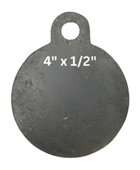 AR500 Steel Gong Shooting Target 1/2" – 4" Round – 1-Hole