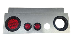 5-Light Galvanized Steel Trailer Center Light Panel – Universal Mount Round Lights 1000800