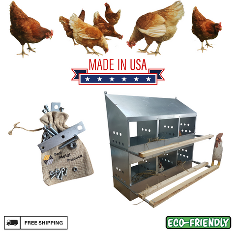 6 HOLE CHICKEN NESTING BOX 0300112