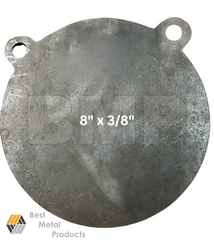 AR500 Steel Gong Shooting Target 3/8" – 4",  6",  8"Round – 2-Hole