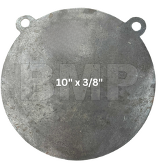 AR500 Steel Gong Shooting Target 3/8" – 10" Round – 2-Hole