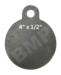 AR500 Steel Gong Shooting Target 1/2" – 4" Round – 1-Hole