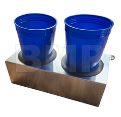Lightweight Aluminum 2-Cup Holder – Perfect for Buses, Boats, Golf Carts & More 133