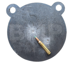 AR500 Steel Gong Shooting Target 3/8" – 12" Round – 2-Hole