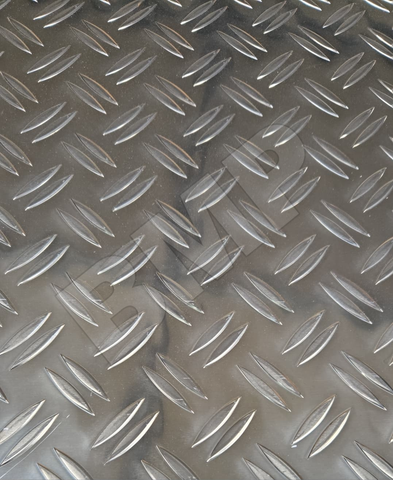 ALUMINUM DIAMOND PLATE 303-H22 .063" x 12" x 24" 0500102