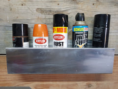5 Spray Bottle Aerosol Can Rack Shelf Holder Trailer Shop Garage Storage Organizer