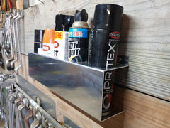 5 Spray Bottle Aerosol Can Rack Shelf Holder Trailer Shop Garage Storage Organizer