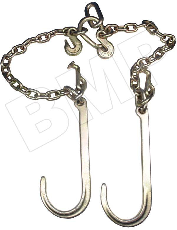 2 ft. x 15 in. Low Profile V-Chain Bridle w/J Hooks & Hammerhead